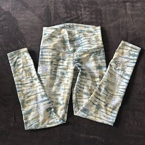 DYI high waisted tie dye leggings